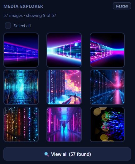 Media Explorer: explorador de media